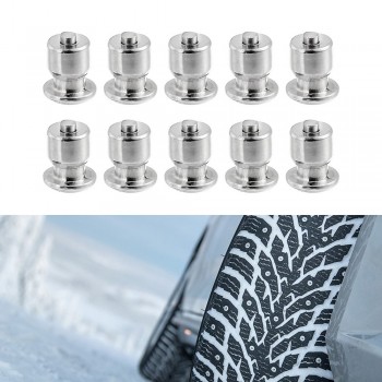 100 pcs Winter Tire Spikes Car Tires Studs Screw Snow Spikes Wheel Tyre Snow Chains Studs For Auto Car Motorcycle SUV ATV Truck