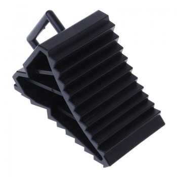 2 Pcs Antislip Vehicle Car Truck Wheel Tire Chock Stop Block Black