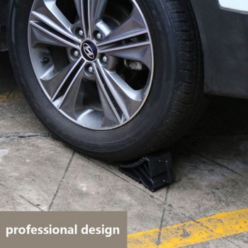 2 Pcs Antislip Vehicle Car Truck Wheel Tire Chock Stop Block Black