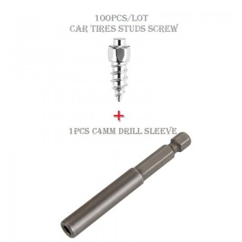 100Pcs Car Tires Studs Screw 12mm Anti-Slip Winter Snow Spikes Wheel Tyres Snow Chains Studs For Car Vehicle Truck Motorcycle