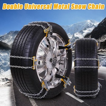 Car Universal Mini Anti-Skid Chain Manganese Steel Winter Tyres Wheels Snow Chains For Cars/For Suv Outdoor Car-styling Hot 11