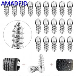 AMADFJD Spikes For Car Tires For Winter Spikes For Tires 8mm For Atv Car Wheel Lugs Tyre Anti-Slip Nail Spikes Car Accessories