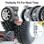 50Pcs Car Automobile Anti Slip Tire Stud Screw Wheel Spike Stud Winter Snow Tire Screw Ice Nail Spikes with Installation Tool