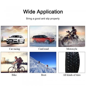 50Pcs Car Automobile Anti Slip Tire Stud Screw Wheel Spike Stud Winter Snow Tire Screw Ice Nail Spikes with Installation Tool