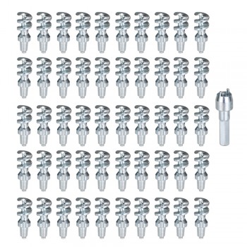 50Pcs Anti Slip Tire Stud Screw Wheel Spike Stud Winter Snow Tire Screw Ice Nail Spike with Installation Tool for Car Automobile
