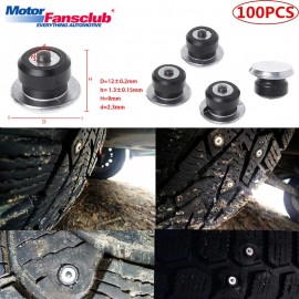 100PCS Winter Tire Spikes Car Tires Studs Screw Spikes Wheel Tyres Snow Chains Studs For ATV UTV Forklift Off-Road Vehicle Wheel