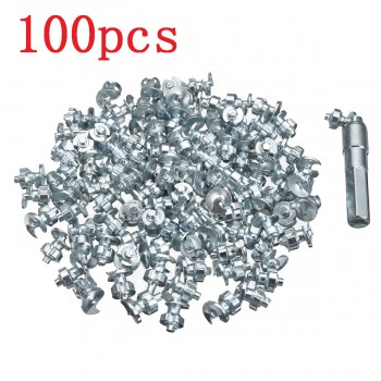 100pcs Car Tires Studs Screw Spikes Wheel Tyre Snow Chains Studs Winter Wheel Lugs Snow Spikes Easily Installed And Removed