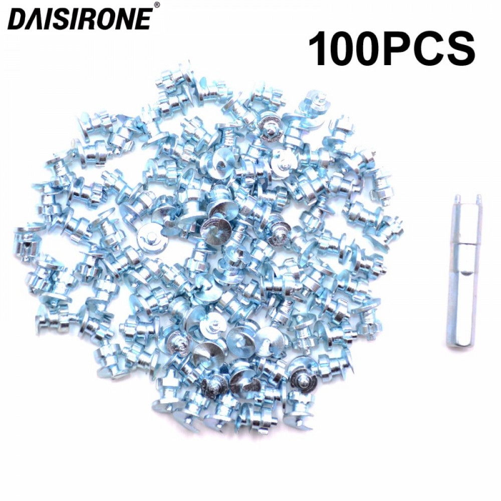 100PCS 7x9.8mm Winter Wheel Lugs Car Tires Studs Screw Snow Spikes Wheel Tyre Snow Chains Studs For Shoes ATV Car Motorcycle