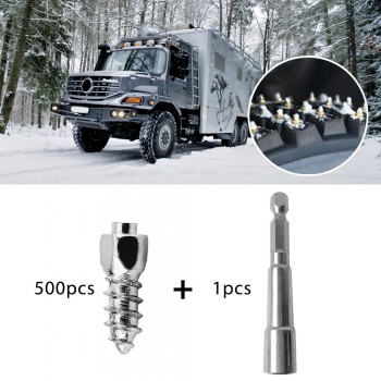 500 Pcs 12mm Tyre Screw Wrench Spare Parts Wheel Anti-Slip Durable Universal Tire Stud Screws