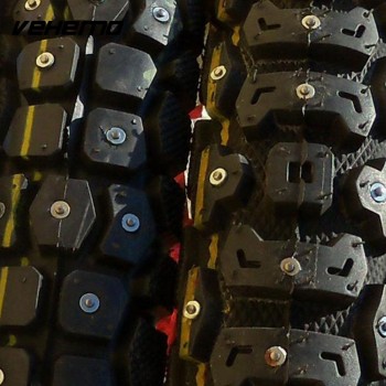 Vehemo Ice Snow Nail Tire Stud Spike 100pcs Aluminum Alloy Silver Anti-Skid Winter Safety Protector Tyre Tire Wheel Lug