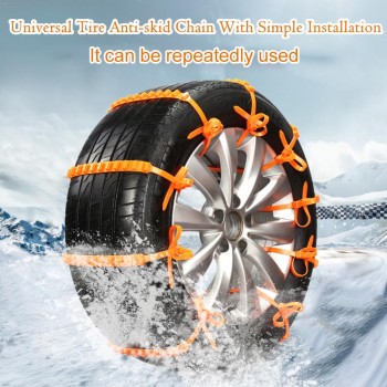 10 PCS/Pack Car Tire Anti-skid Chain Emergency Tire Anti-slip Chain For Sand Road Snow Road Car Accessorizes