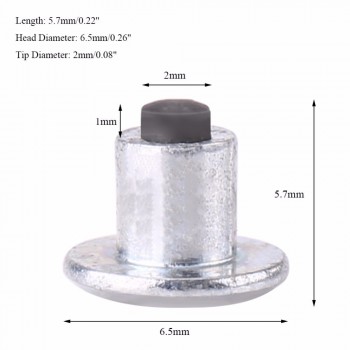 100pcs 6.5mm/0.26 Wheel Tyre Stud Screws Snow Tire Spikes for Bike Car Motorcycle ATV Shoes