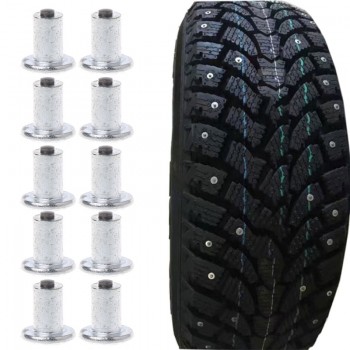Free delivery 100 Pcs Car Bike Tire Studs Wheel Tyre Flat Spikes Snow Winter Universal 9-10-1mm