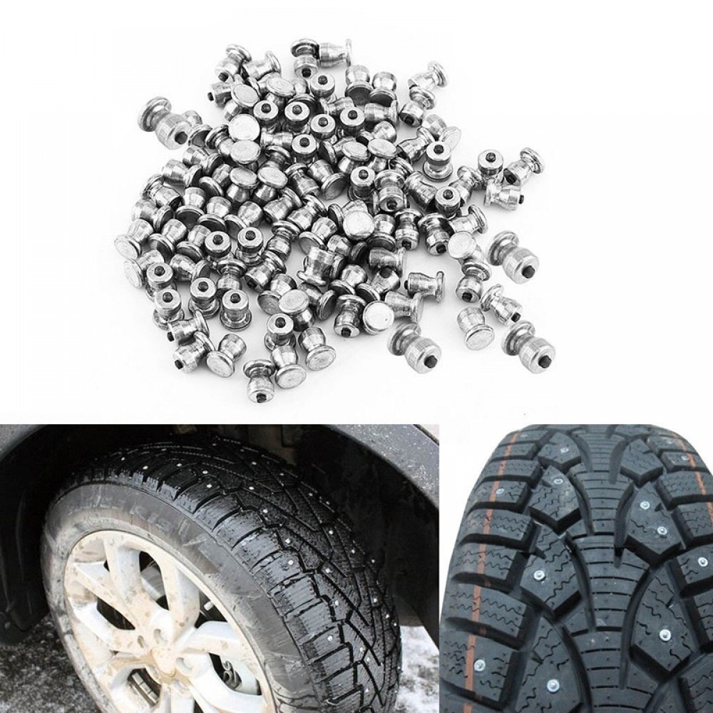 100pcs/set  8-10-2 Screw in Tire Stud Anti-Slip Wheel Tyre Snow Chains Spikes Anti Skid Ice Studs car accessries