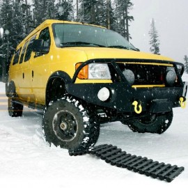 60cm Traction Aid Tracks Car Anti-skid Off Portable Crawler-type Car Vehicle Tyre Grip Recovery Winter Snow Mat Pad Sand Ladder