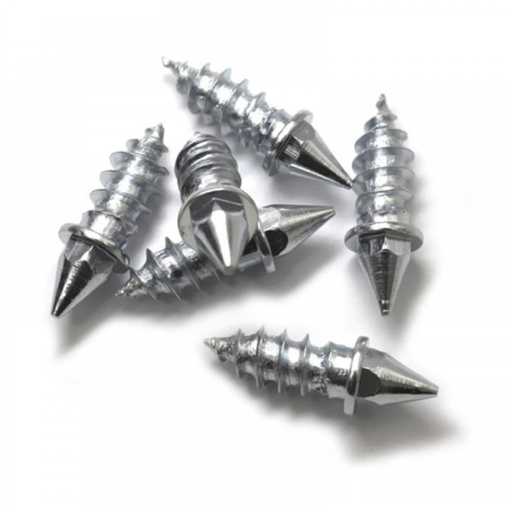 50pcs 6*6-H27-T10 Steel Wheel Tyre Stud Screws Snow Tire Spikes For Car Auto SUV ATV Snow Nail Anti-Slip Screws