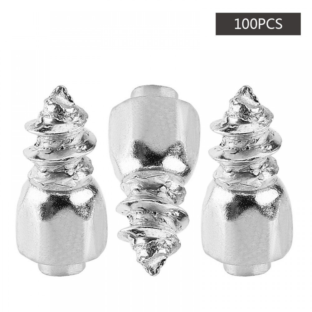 100pcs 4mm Screw Tire Stud Wheel Lug Tyre Snow Chain Anti Skid Stud Spike Nail