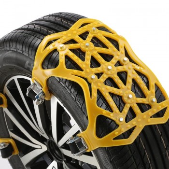 6pcs Winter Snowmobile Tire Anti-Skid Chain Universal Beef Tendon Thickening Emergency Chain Tire Anti-Skid Belt Accessorizes