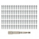 Anti-Slip 100pcs 12mm Car Auto Tire Stud Metal Screws for SUV ATV Car Part  Car Tires Studs Screw Snow Spikes Winter Stud Lugs