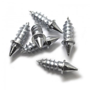Mayitr 50pcs Silver Steel Car Truck Motorcycle Wheel Tire Anti-slip Stud Screw Snow Tyre Spike 6*6-H27-T10