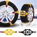 1PC High Quality Universal Car Supplies Snow Anti-Skid Chain Double Buckle Car Tire Anti-Skid Thickening TPR Chain Tire