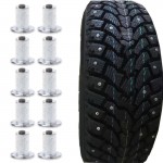 100 Pcs Car Bike Tire Studs Wheel Tyre Flat Spikes Snow Winter Universal 9-10-1mm