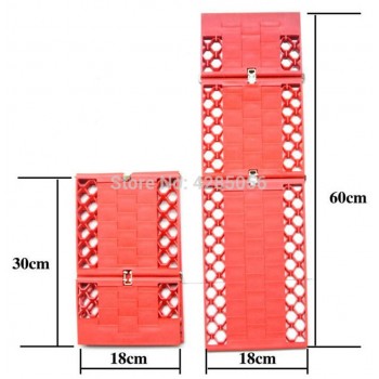2pcs/Set folding Car snow track sand track Tyre Grip Tracks sand ladder Snow Mud Sand rescue SUV  Material:pp