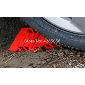 2pcs/Set folding Car snow track sand track Tyre Grip Tracks sand ladder Snow Mud Sand rescue SUV  Material:pp