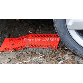 2pcs/Set folding Car snow track sand track Tyre Grip Tracks sand ladder Snow Mud Sand rescue SUV  Material:pp