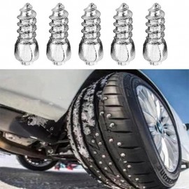 Universal 100pcs Metal 1.2x0.4cm Wheel Lugs Non-slip Tire Nail Tyre Screw Tire Stud Screws Premium Car Trucks ATV With Wrench