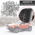 100pcs 25mm*6mm Winter Car Truck Wheel Tire Studs Screws For Snow Spikes Chains Silver high quality Carbon steel Screws