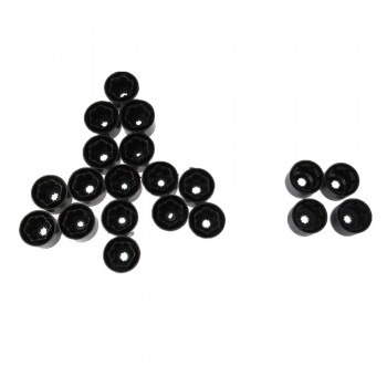 SCJYRXS Qty20 Wheel Lug Nut Cover Bolt Caps For Golf MK5 Passat B6 Rabbit Touran Eos Fox Pheaton 1K0 601 173 A 1K0601173