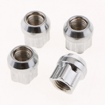 Anti-theft Nuts M12x1.5mm Wheel Lock Nuts Silver Nuts For Toyata,Honda,KIA