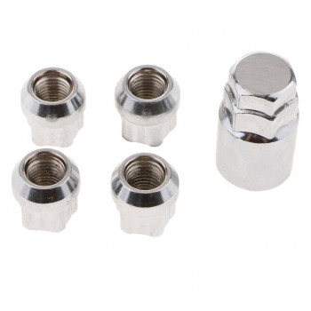 Anti-theft Nuts M12x1.5mm Wheel Lock Nuts Silver Nuts For Toyata,Honda,KIA