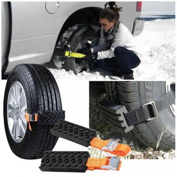 2Pcs Car Tire Anti-Skid Block Vehicle Emergency Snow Chain Universal Anti-Skid  for All Types of Tires