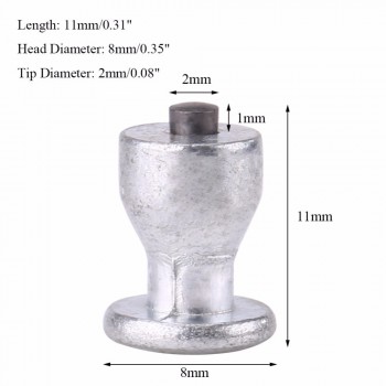 100pcs 8mm/0.31 Wheel Tyre Stud Screws Snow Tire Spikes for Car Auto SUV ATV Anti-Slip Screws
