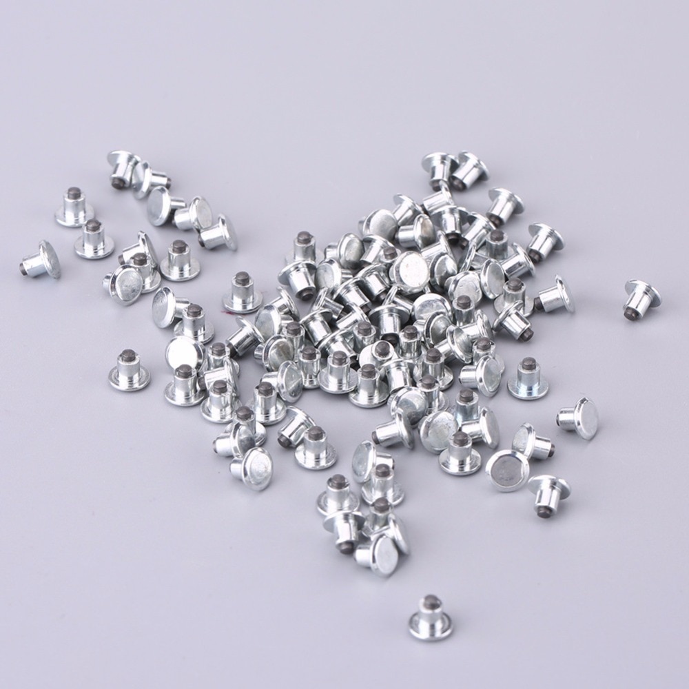 100Pcs Winter Wheel Lugs Car Tires Studs Screw Snow Spikes Wheel Tyre Snow Chains Studs For Shoes ATV Car Motorcycle Tire 5.77mm