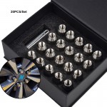 20x M12x1.5 Wheel Lugs Nuts Cone Seat Chrome Acorn Lug Bolt SUS304 For Chevrolet Corvette Cruze Equinox HHR Impala Malibu Cobalt
