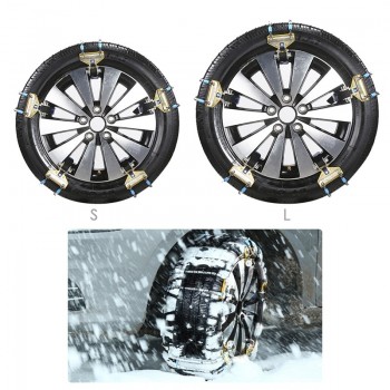 1 PC Manganese Alloy Tire Chain Snowy Muddy Ground Anti-skid Emergency Quick Installation Anti-slip Anti Snow Chains for Car