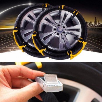 6Pcs Car Tendon Thickening Anti-skid Chain Anti-skid Nails Ice Removal Snow Special With Instructions Snow Shovel Gloves