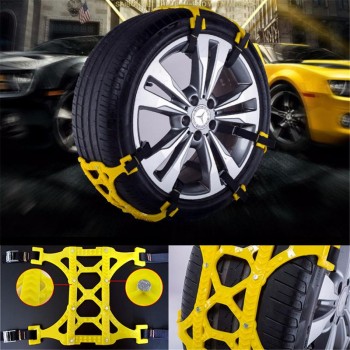 6Pcs Car Tendon Thickening Anti-skid Chain Anti-skid Nails Ice Removal Snow Special With Instructions Snow Shovel Gloves