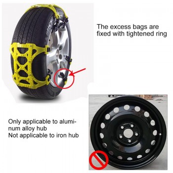 6Pcs Car Tendon Thickening Anti-skid Chain Anti-skid Nails Ice Removal Snow Special With Instructions Snow Shovel Gloves