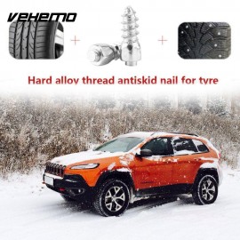 Vehemo 500 Pcs 12mm Tire Stud Screws Trucks Tyre Screw Wrench Durable Universal Spike Metal