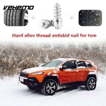Vehemo 500 Pcs 12mm Tire Stud Screws Trucks Tyre Screw Wrench Durable Universal Spike Metal
