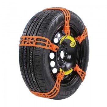 10pcs Lot Car Universal Mini Plastic Orange Winter Tyres Wheels Snow Chains For Cars/Suv Car-Styling Anti-Skid Autocross Outdoor