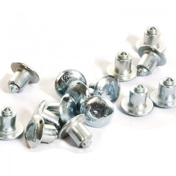 50pcs Tyre Spikes for Bicycle  Motorbik Studs for fatbike Snow tyre flat studs Carbide tipped Clous Plats de Pneus Neige
