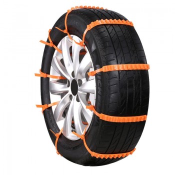 10PCS/Pack Car Tire Snow Chains Sandy Snow Emergency Tire Snow Chains With Gloves And Snow Shovel
