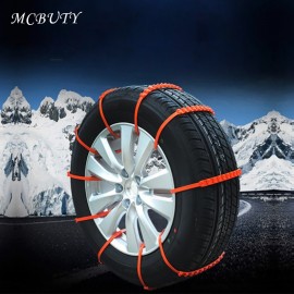 10pcs A lot Universal Car Tire Wheel Roadway Snow Chains Anti-slip Belt for Snow and Mud Grand for Car SUV Autocross Outdoor