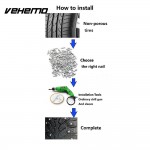 100Pcs 1.2x0.4cm Tyre Screw Wrench Car Tire Stud Screws Tire Spikes Vehicles Premium Accessories
