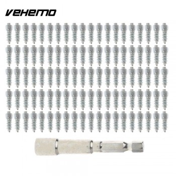 100Pcs 1.2x0.4cm Tyre Screw Wrench Car Tire Stud Screws Tire Spikes Vehicles Premium Accessories